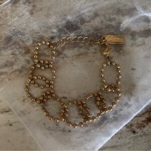 Plunder Gold Beaded Chain Bracelet